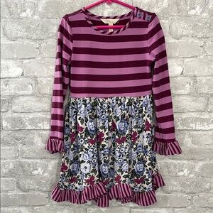 Matilda Jane Purple and Blue Ruffled Tiered Dress